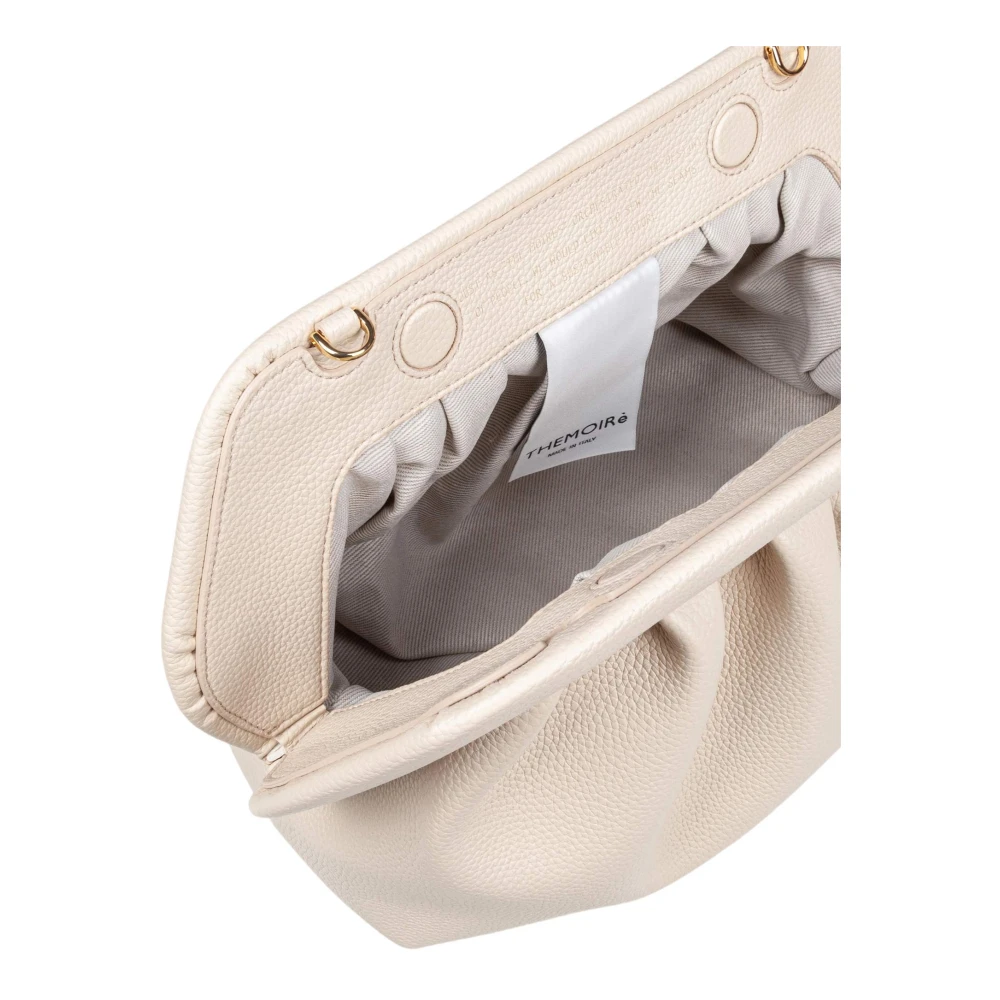 THEMOIRè Vegan Stof Clutch Schaal Kleur Beige Dames