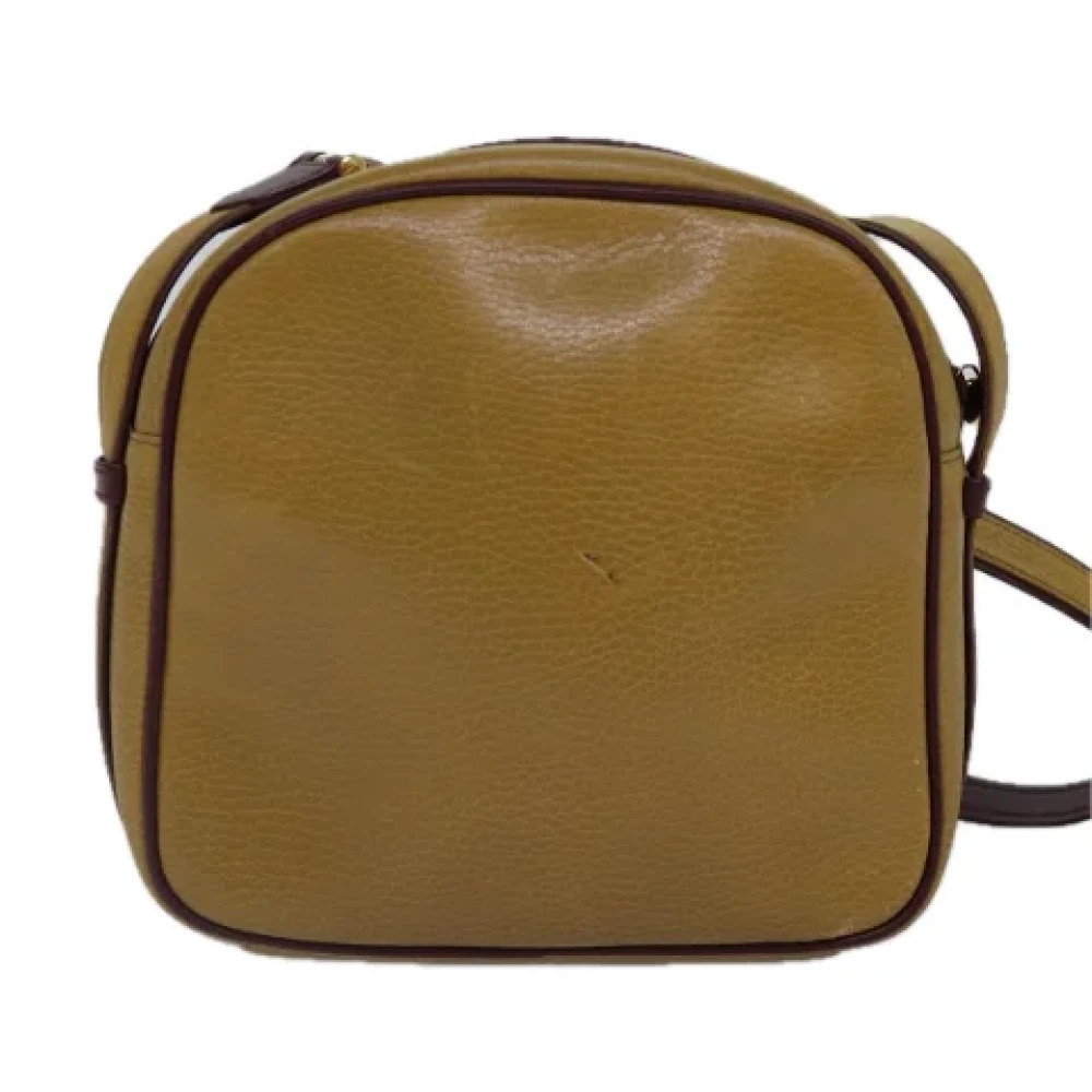 Cartier Vintage Pre-owned Leather shoulder-bags Beige Dames