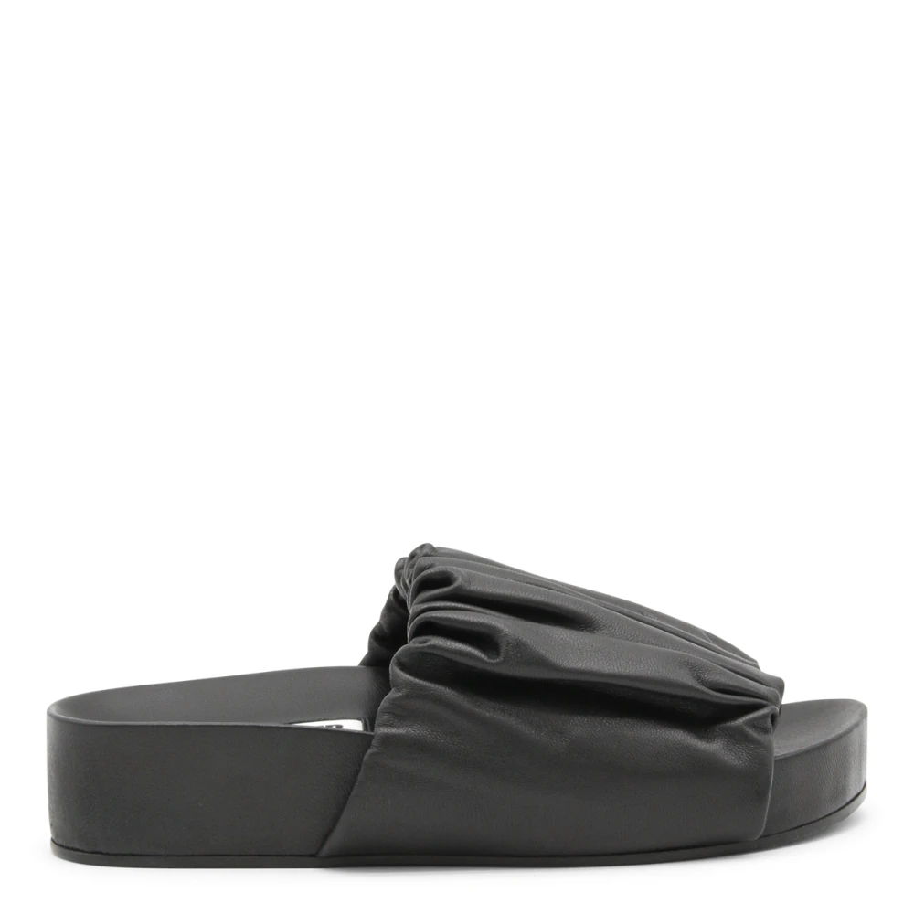 Jil Sander Vrouw Zwart E Platte Schoenen - Stijlvol En Veelzijdig