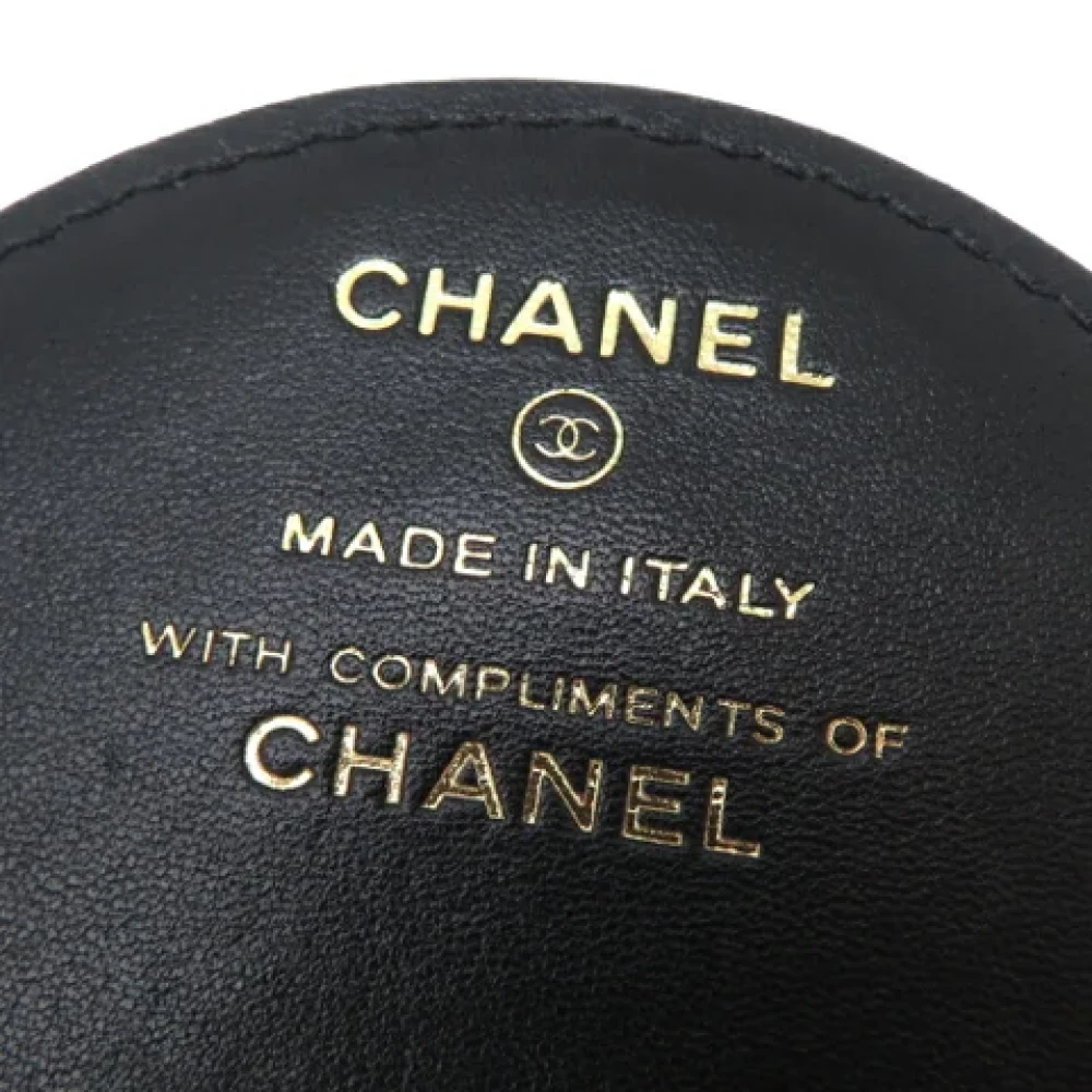 Chanel Vintage Pre-owned Leather home-office Black Dames
