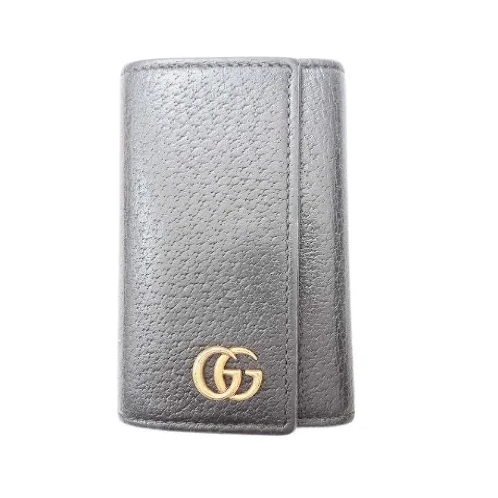 Gucci Vintage Pre-owned Leather key-holders Black Unisex