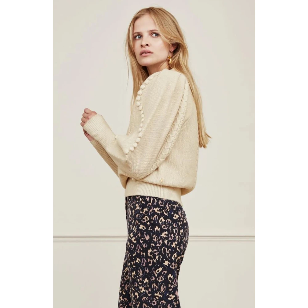Fabienne Chapot Truien met ronde hals Beige Dames