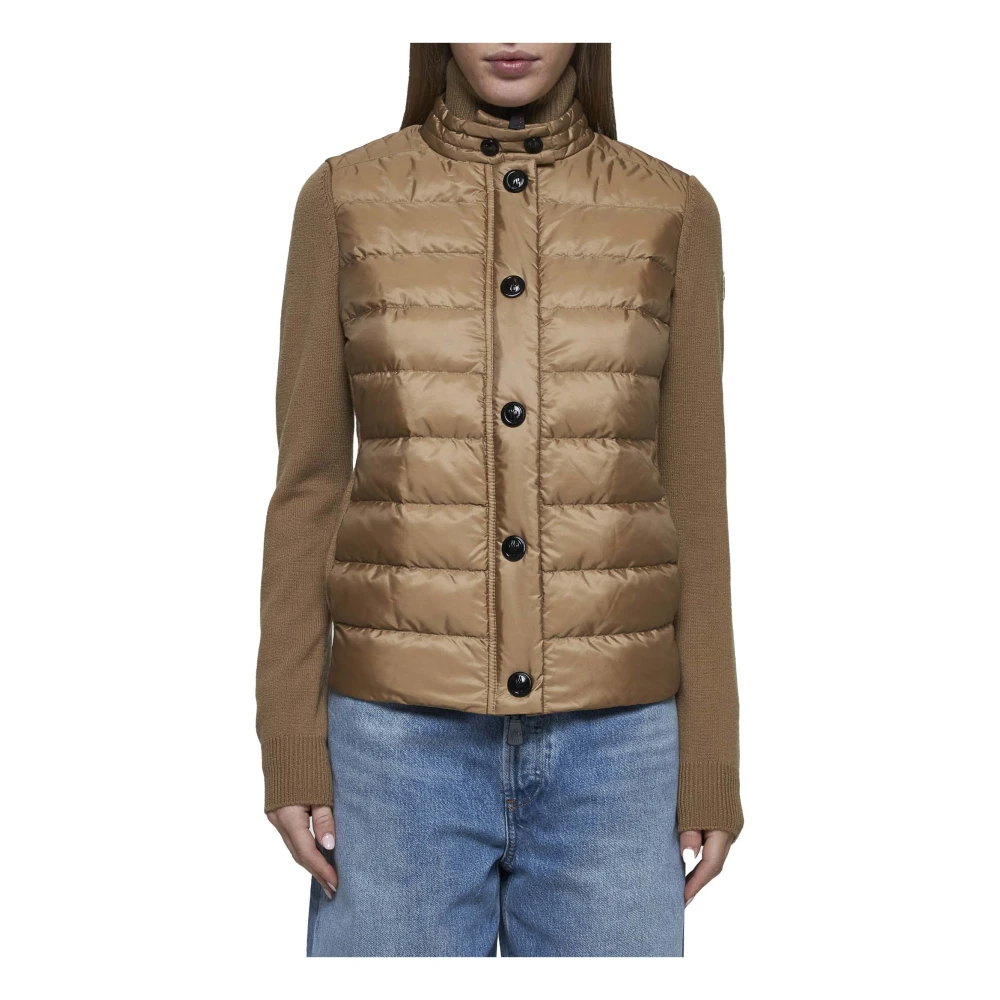 Moncler Waterafstotende Beige Trui Beige Dames