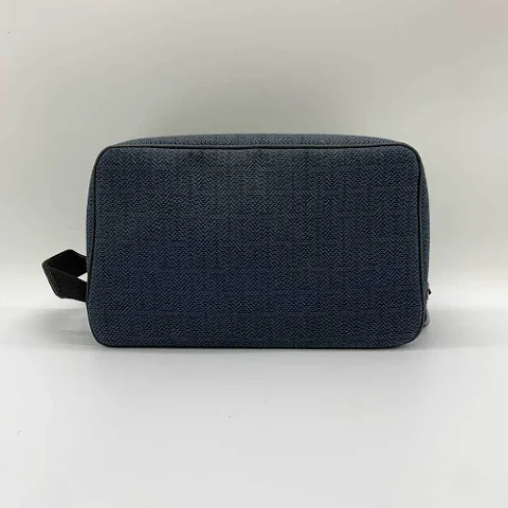 Hermès Vintage Pre-owned Fabric clutches Blue Dames