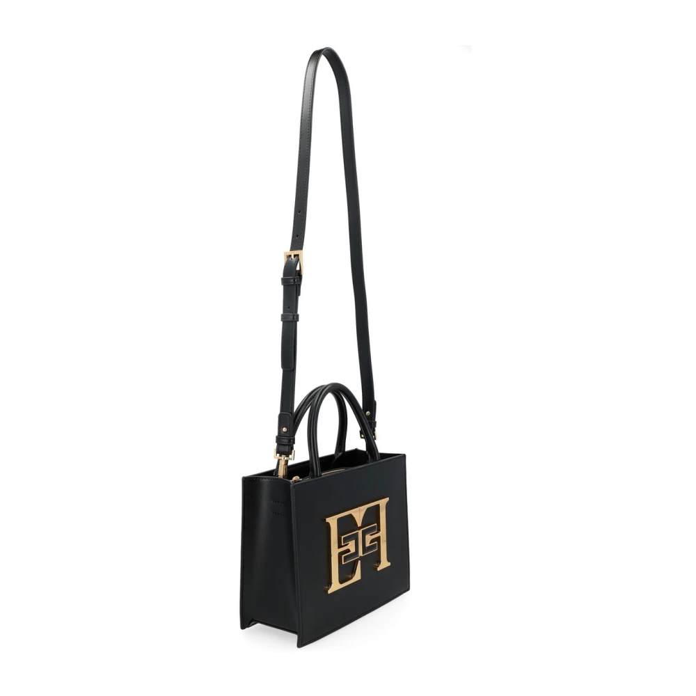 Elisabetta Franchi Zwarte Tas EF Black Dames