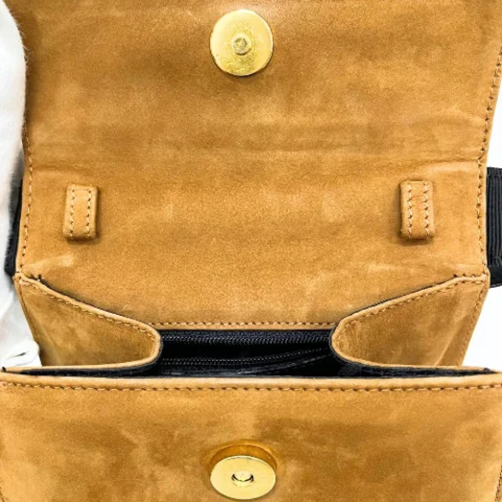 Salvatore Ferragamo Pre-owned Suede handbags Brown Dames