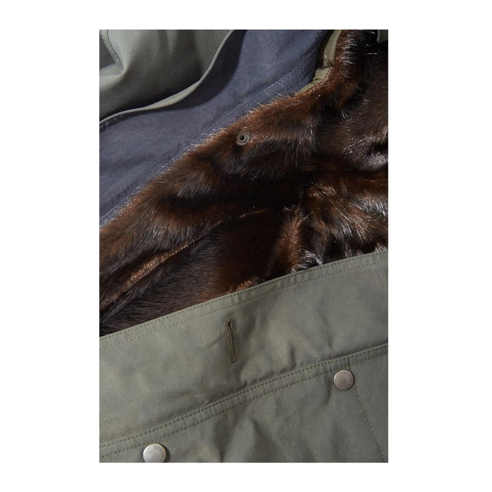 Lardini Legergroene Katoenen Jas Green Heren
