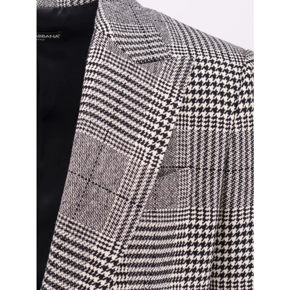 Dolce & Gabbana Zwarte Wol Kasjmier Blazer Comfort Fit Gray Dames