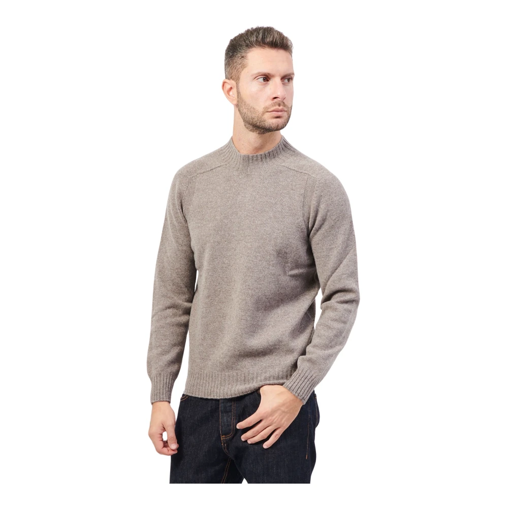 Gran Sasso Bruine Alpaca Cashmere Trui Brown Heren