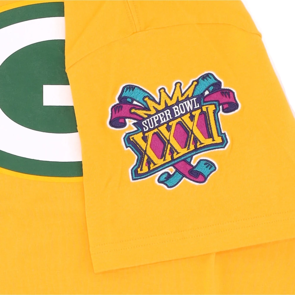 Mitchell & Ness Green Bay Packers NFL T-shirt Yellow Heren