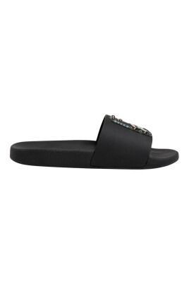 black-leather-flats-slides-sandals