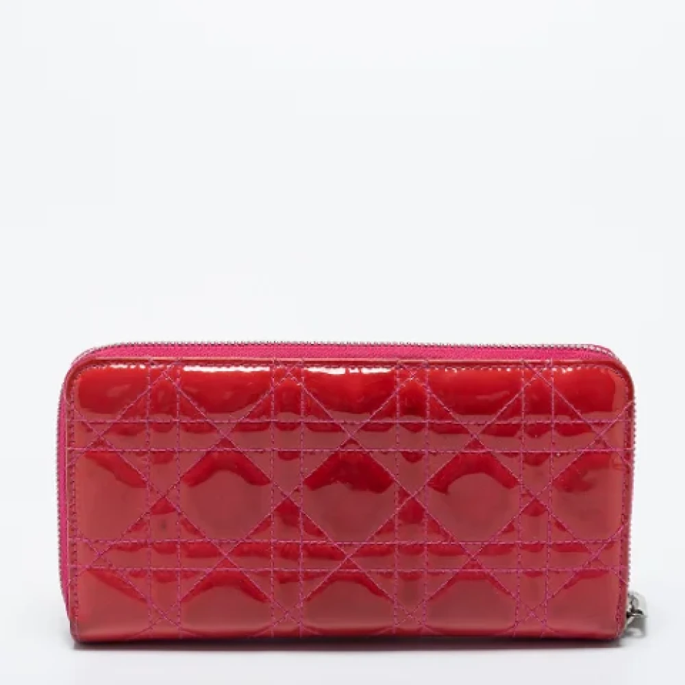 Dior Vintage Pre-owned Leather wallets Pink Dames