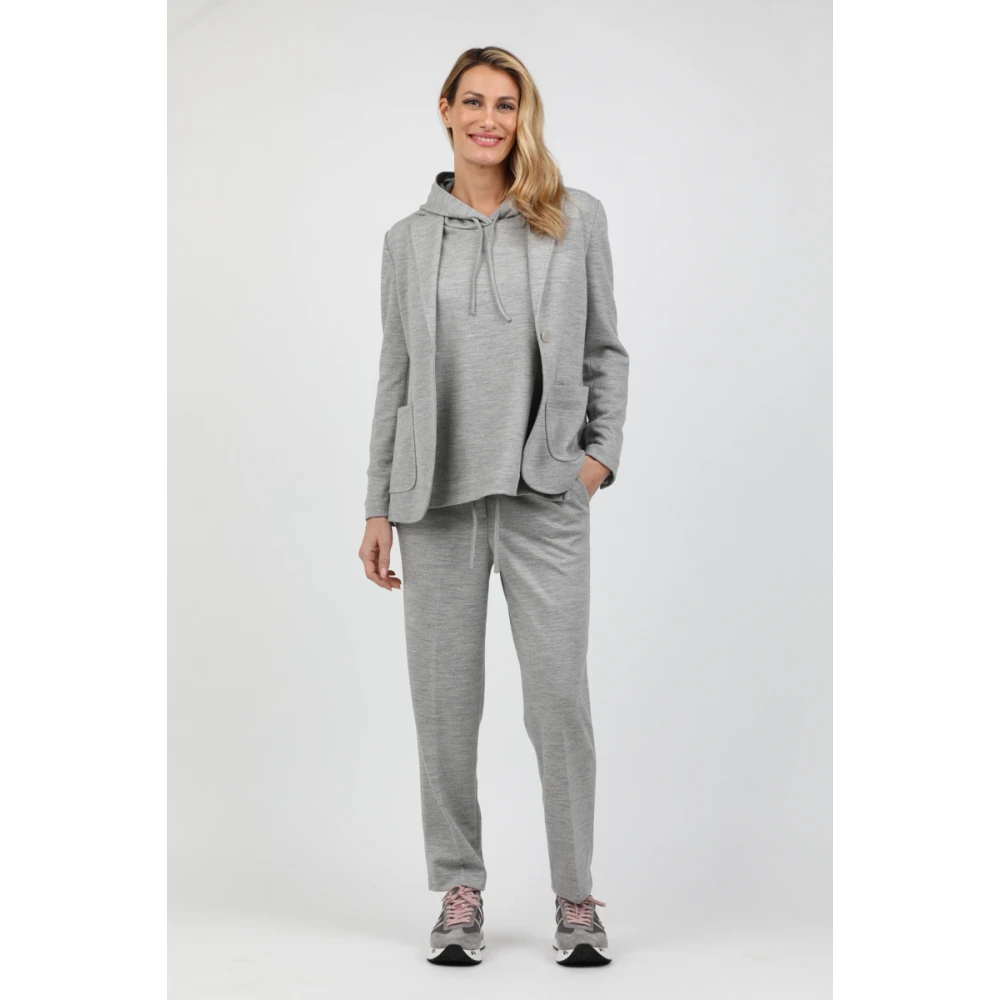 Circolo 1901 Wollen Hoodie Gray Dames