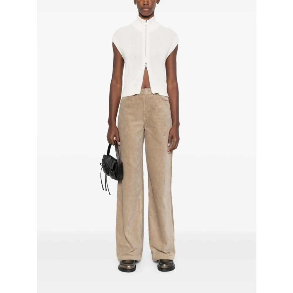 A.p.c. Wijde Broek Zomerse Stijl Beige Dames