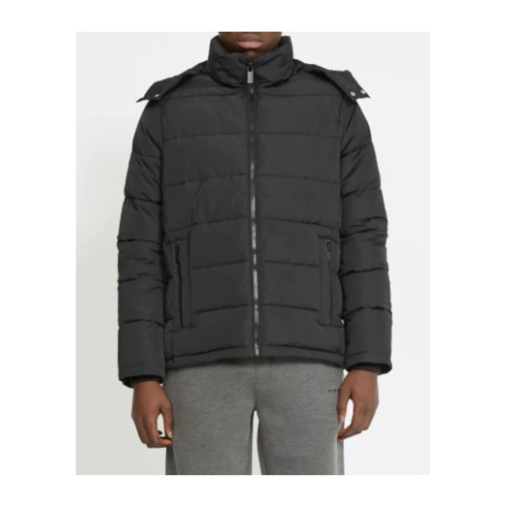 John Richmond Gewatteerde jas voor mannen Black Heren
