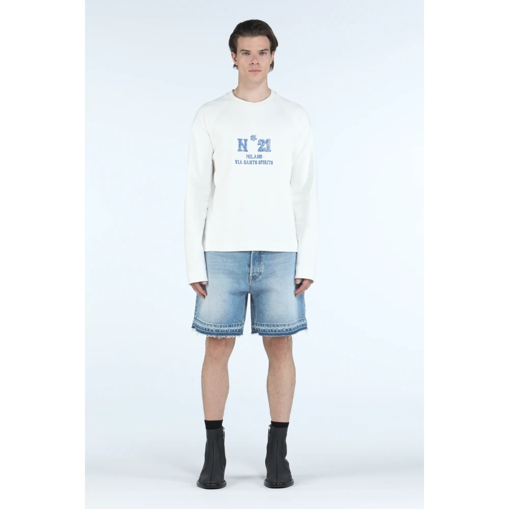 N21 Stijlvolle Sweatshirts en Hoodies White Heren