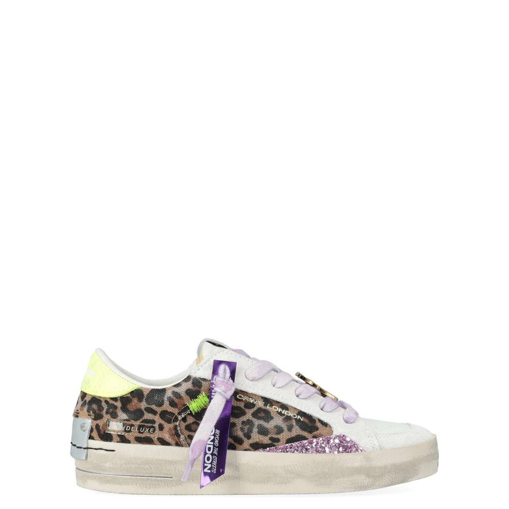 Crime London Women's White Sneakers, 7 Uk, Sk8 Deluxe Savannah