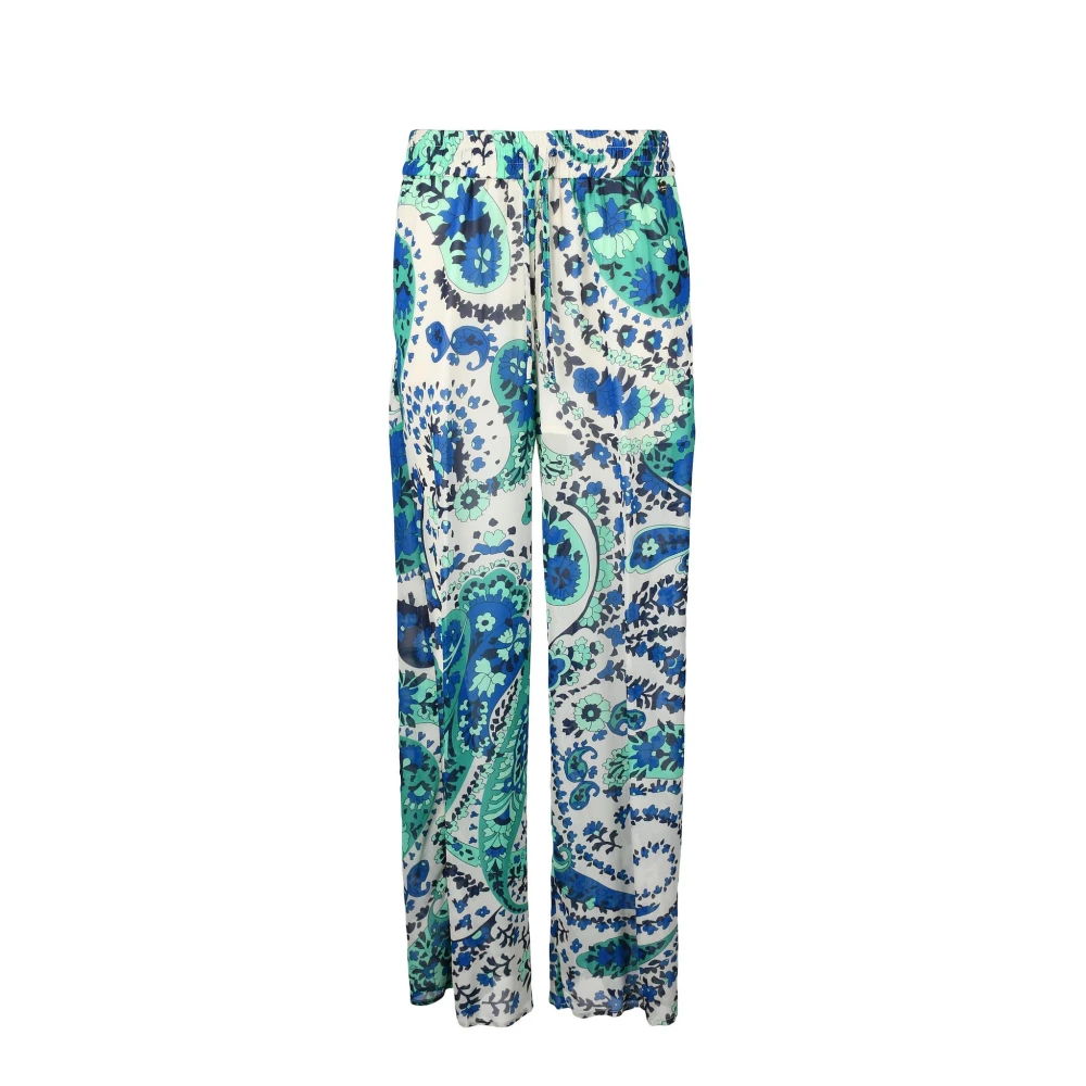Twinset Fantasieprint broek voor vrouwen Multicolor Dames