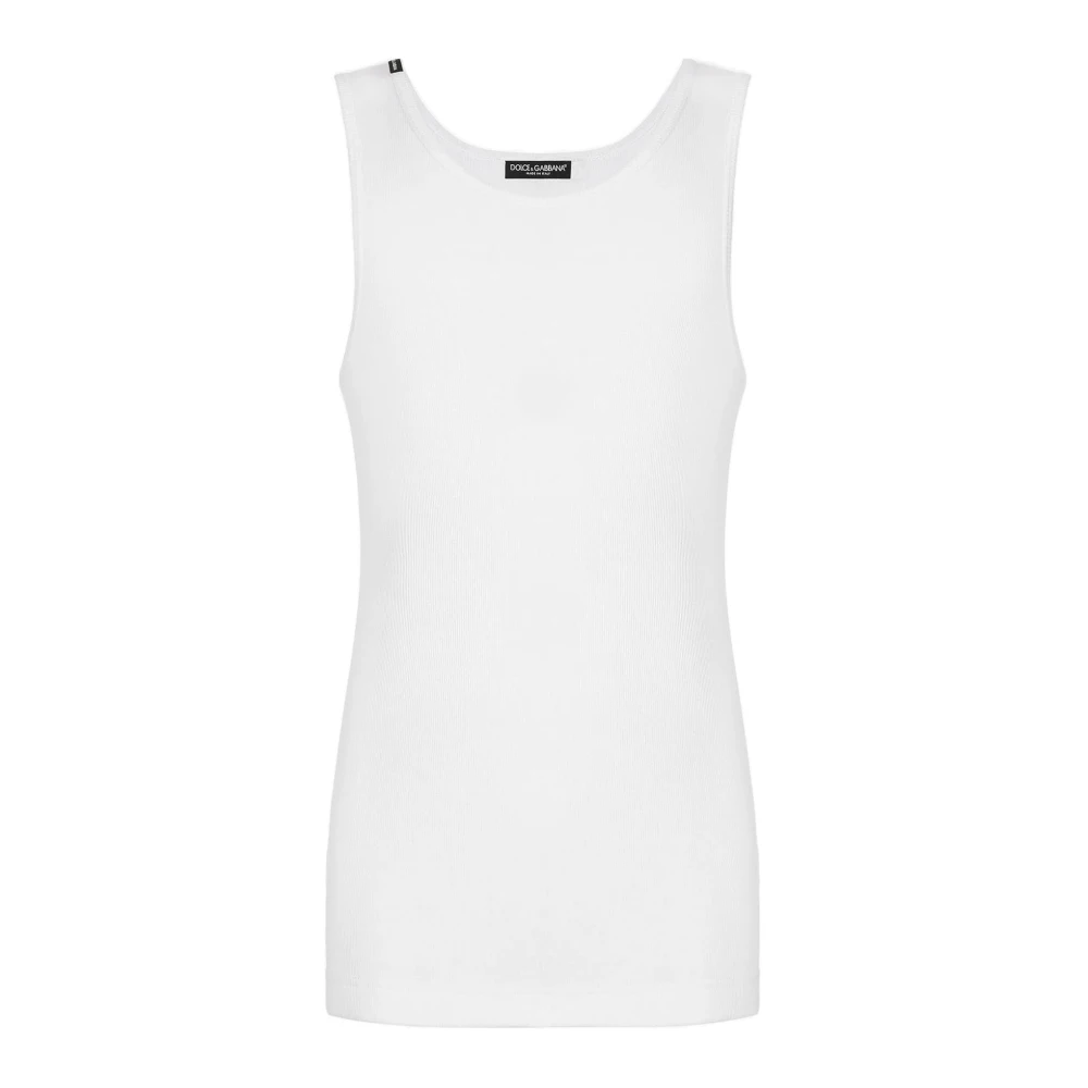 Dolce & Gabbana Tanktop met Canotta Stijl White Heren