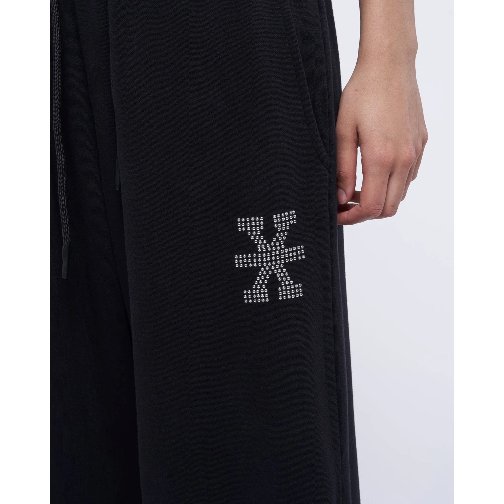 John Richmond Wijde jumpsuit broek Black Dames