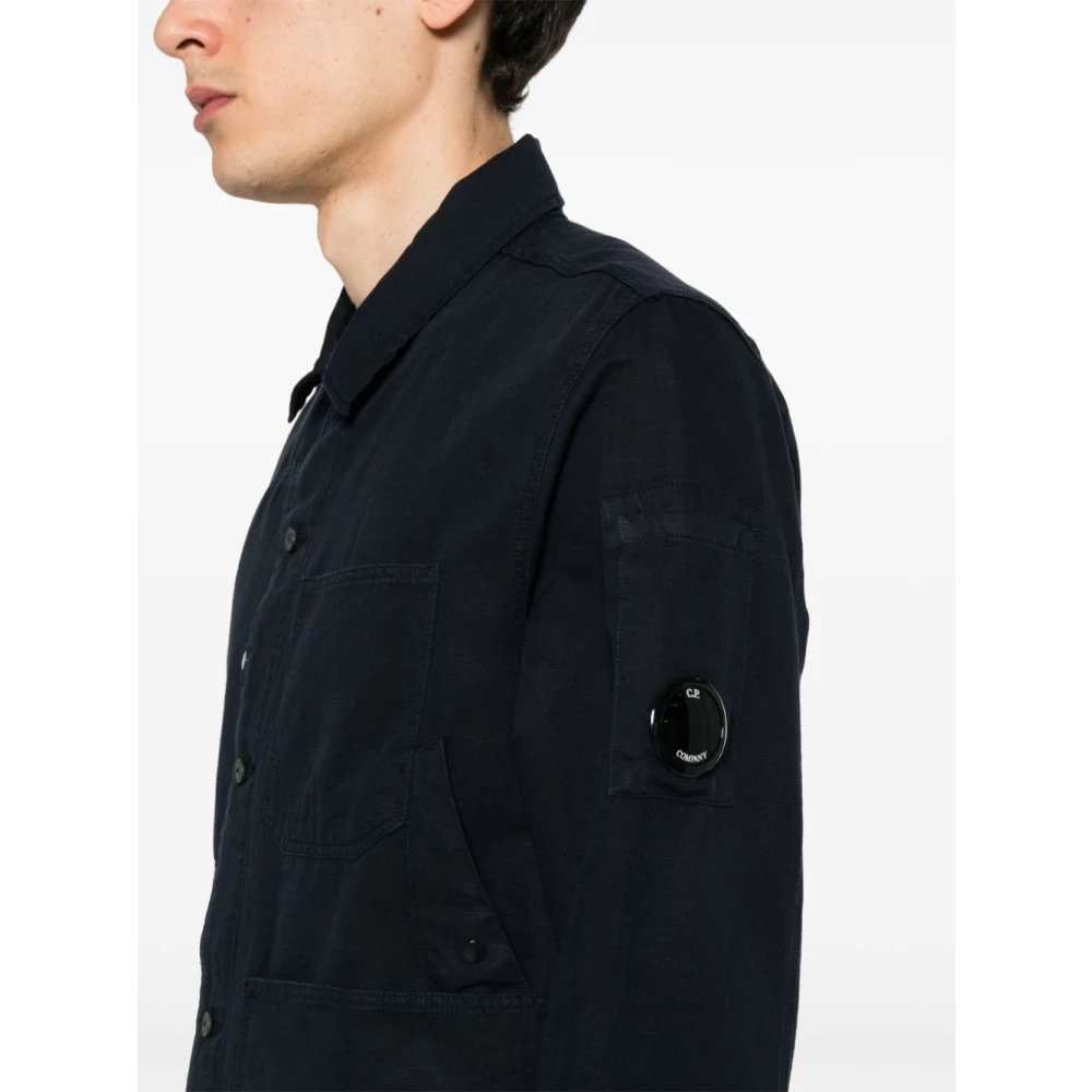 C.P. Company Stijlvolle Overhemden Collectie Blue Heren