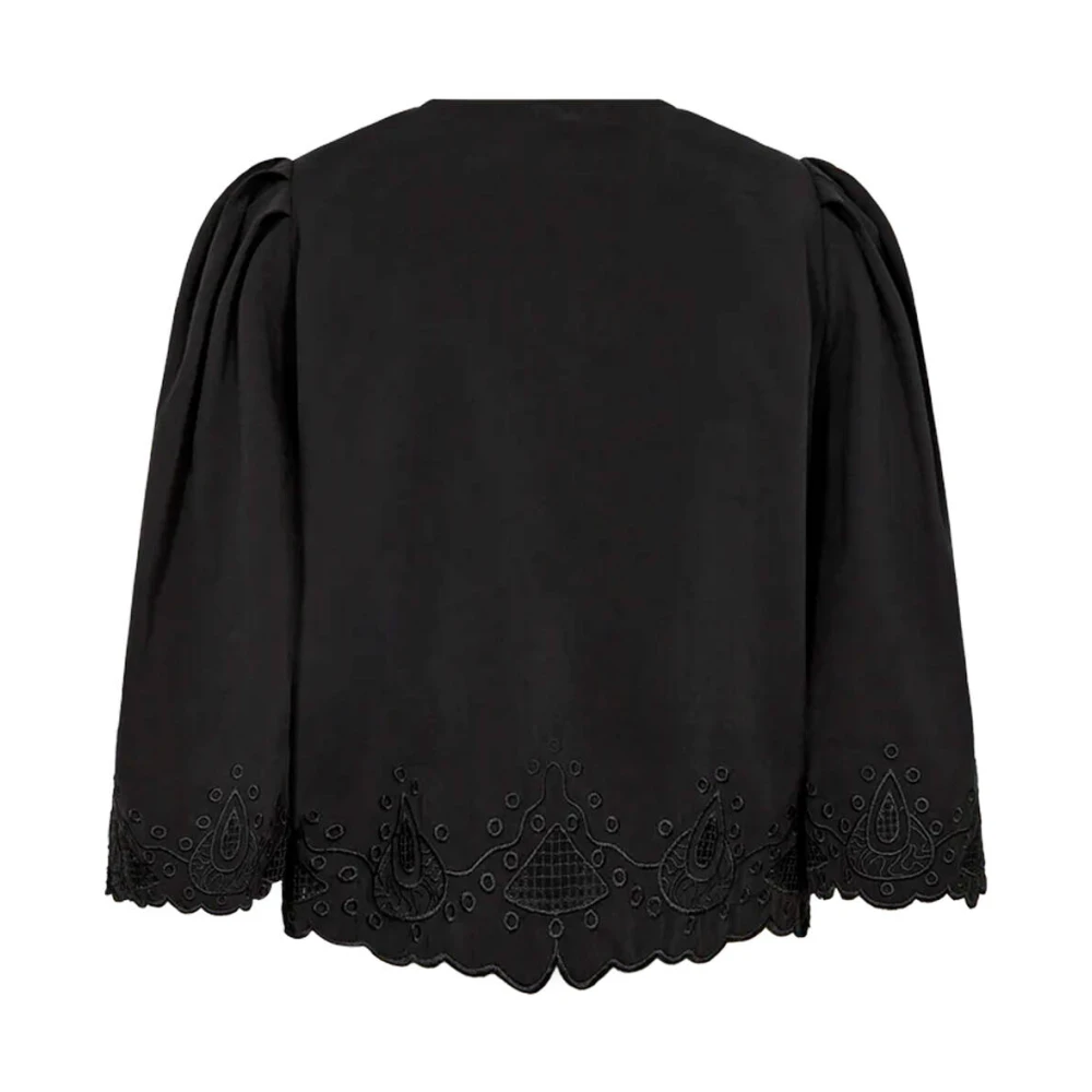 Copenhagen Muse Madelyn Blouse met lange mouwen Black Dames