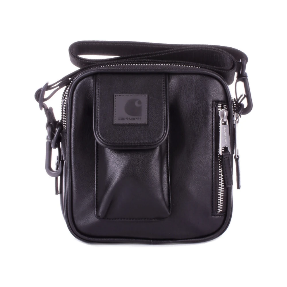 Carhartt WIP Zwarte Logo Voorrits Tas Black Heren