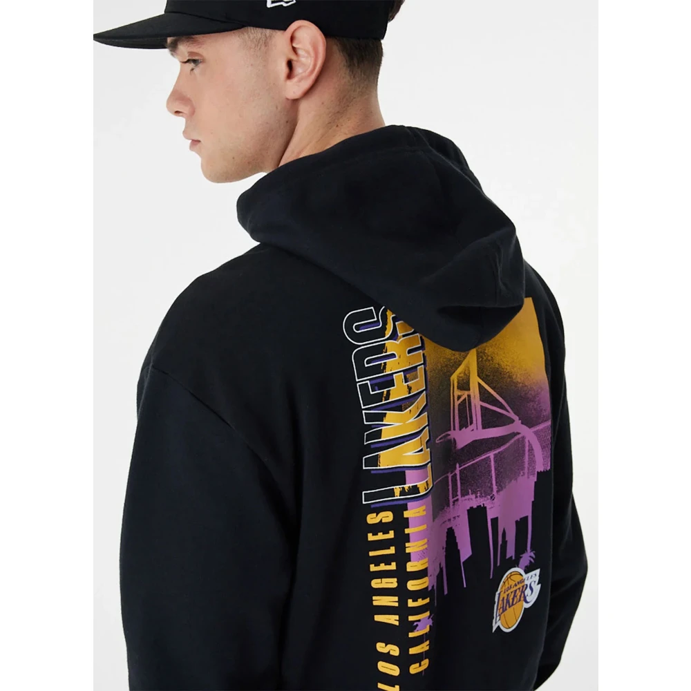 new era Lakers Graphics Sweatshirt Black Heren