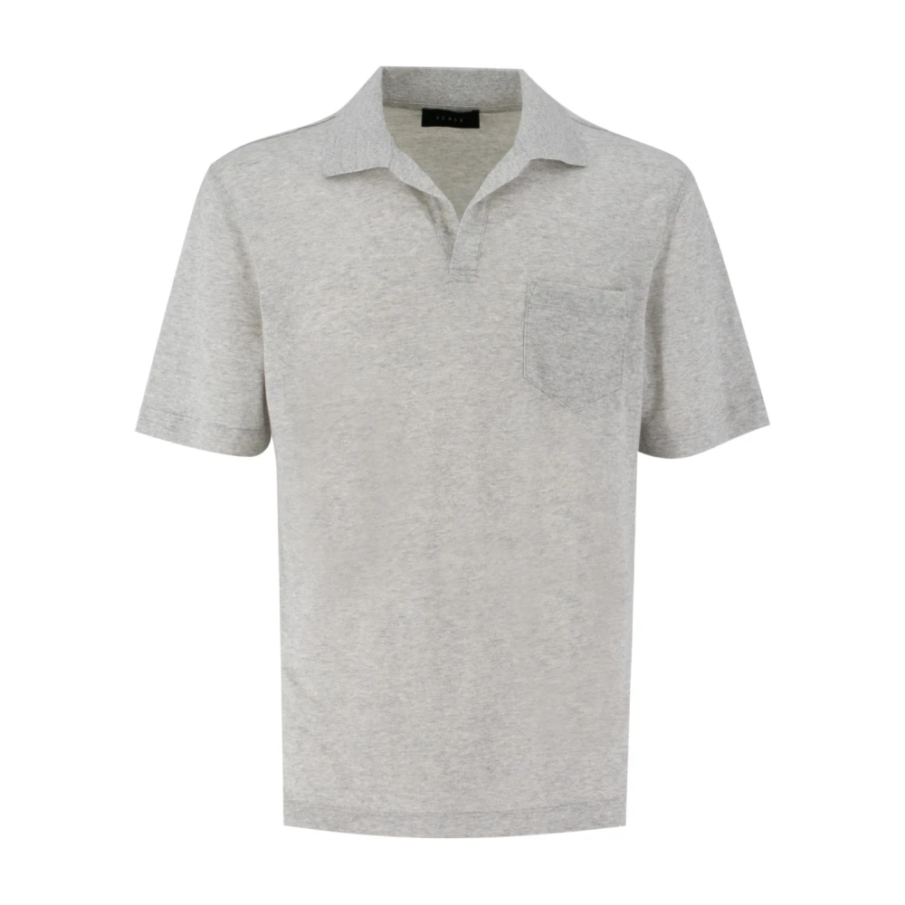 Sease Linnen Katoen Polo Shirt met Zak Gray Heren