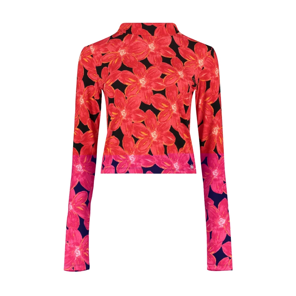 Harper & Yve Lange Mouw Top Jeff-Ls Red Dames