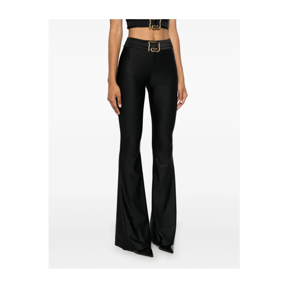 Just Cavalli Zwarte Leggings voor Vrouwen Aw24 Black Dames