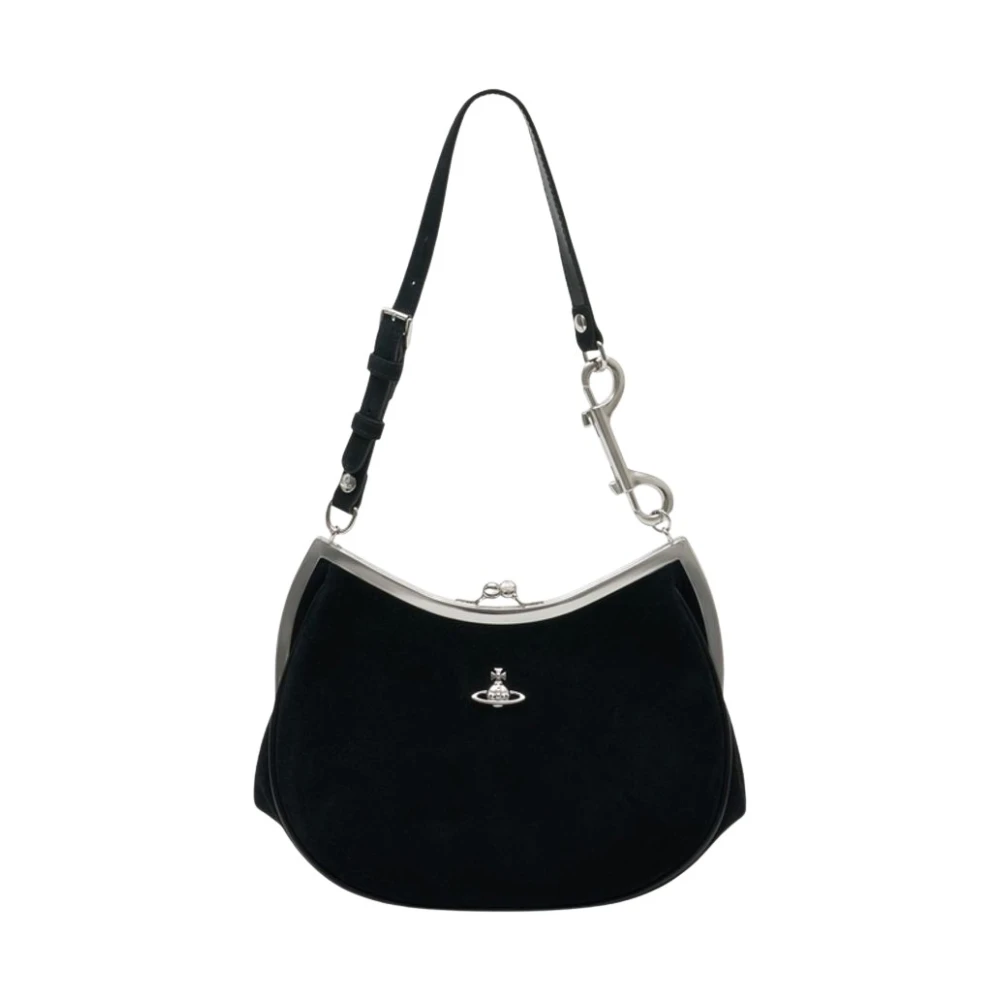 Vivienne Westwood Women's Black Charm Frame Shoulder Bag - Leather