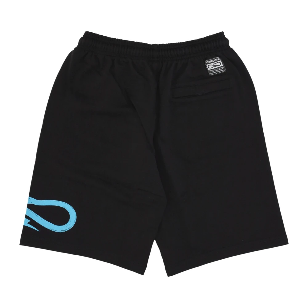 Propaganda Zwarte Logo Sweatshorts Black Heren