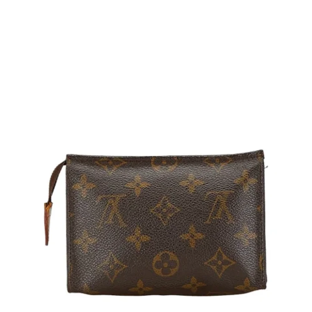 Louis Vuitton Vintage Pre-owned Plastic pouches Brown Dames
