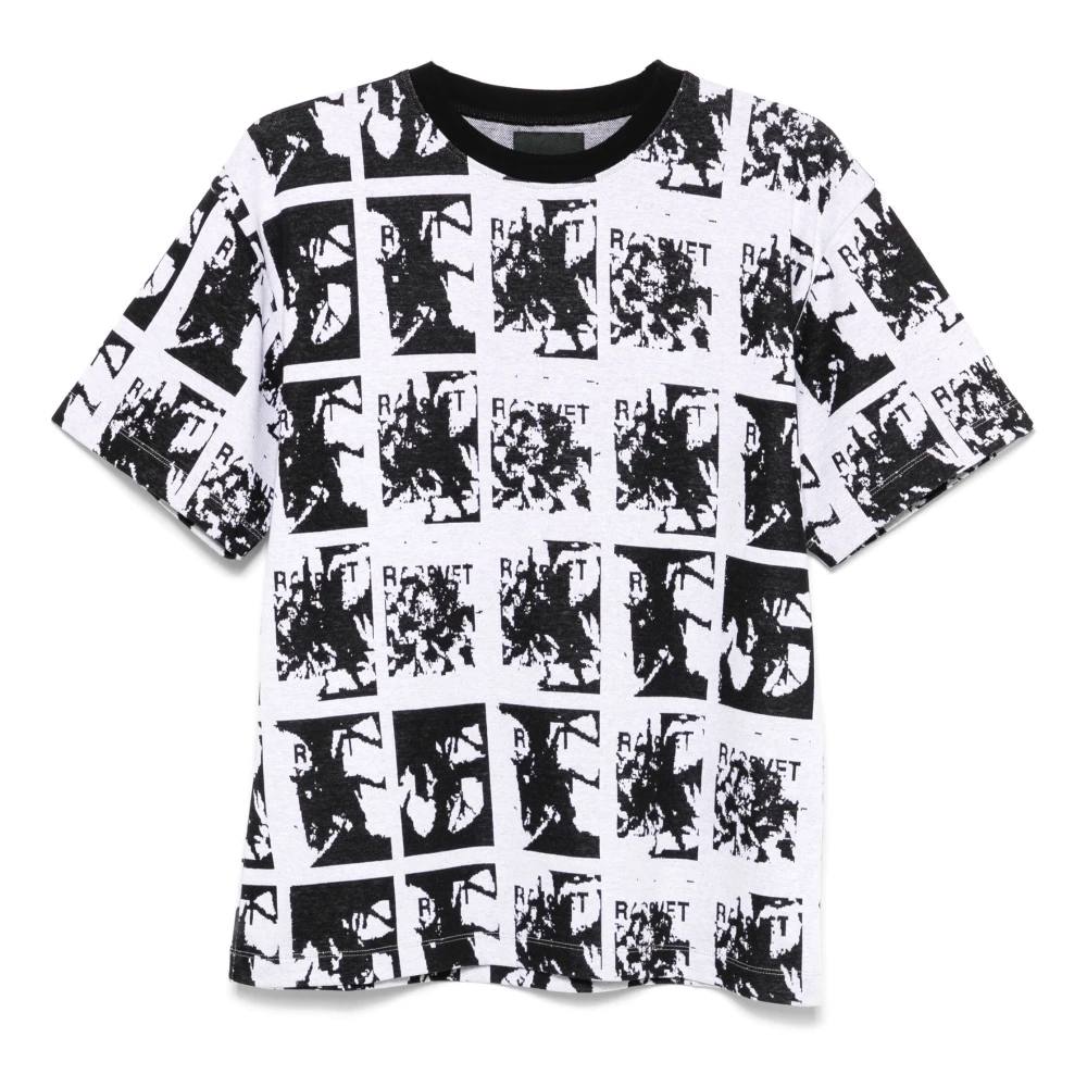 Rassvet Bloemen Jacquard T-shirt Black Heren