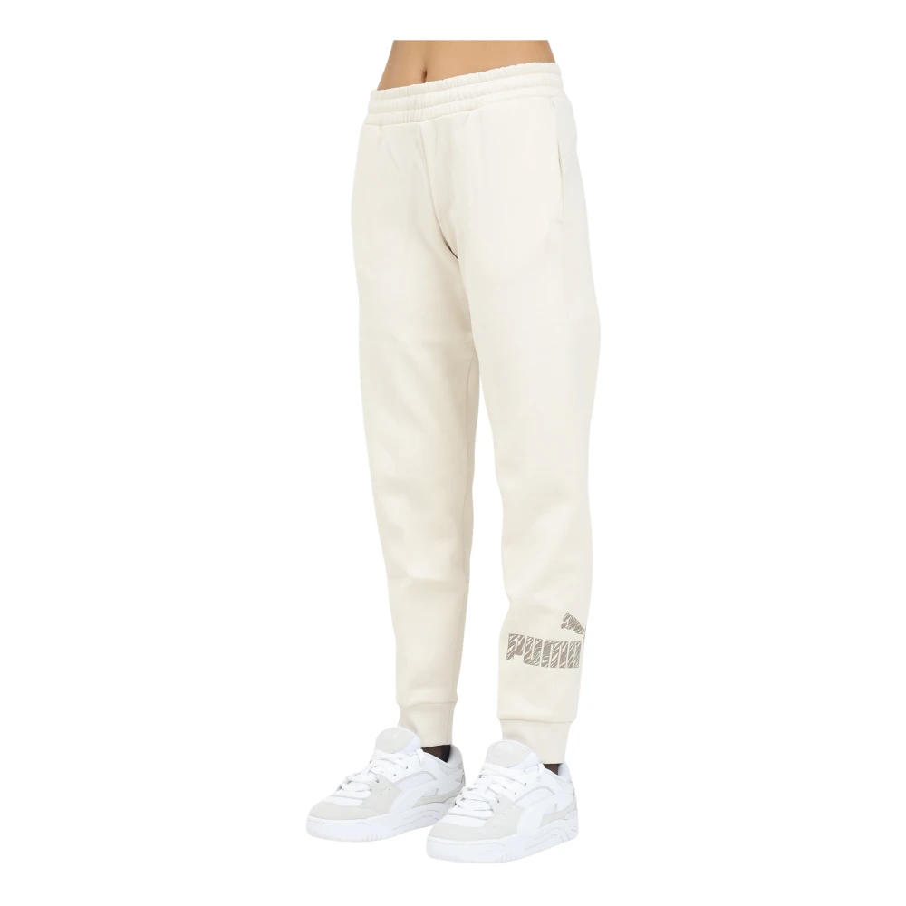 Puma Dierenprint Gebreide Loungebroek White Dames