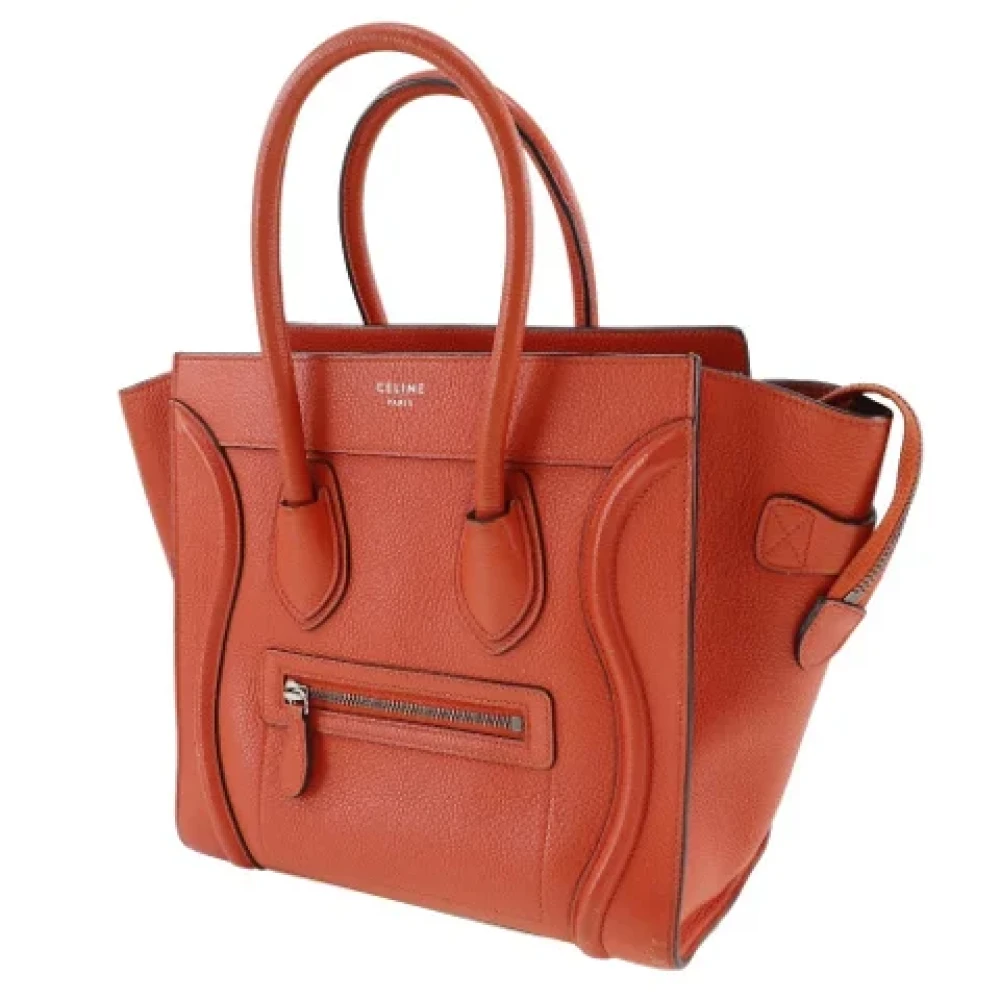 Celine Vintage Pre-owned Leather celine-bags Red Dames