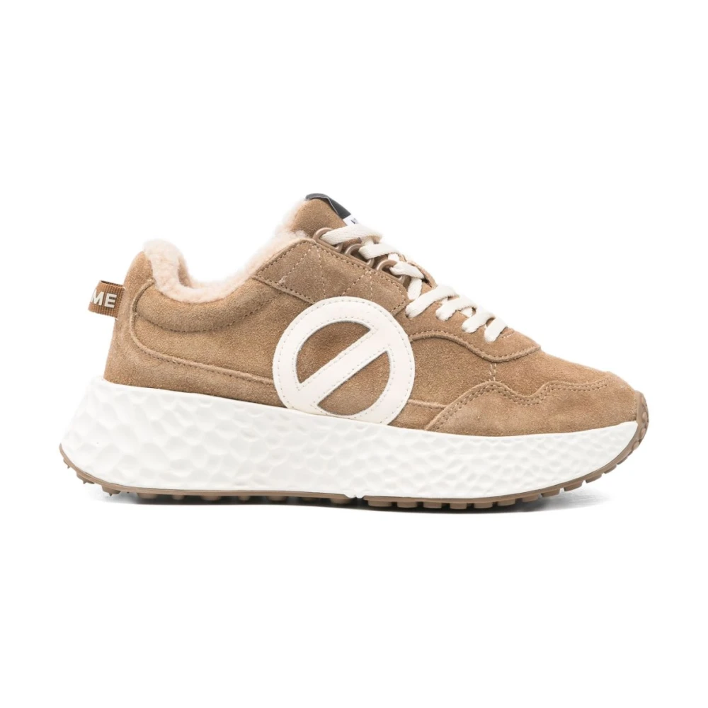No Name en witte sneakers voor vrouwen Dames Schoenen Beige