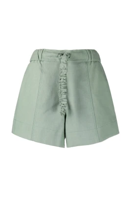 Grön Avslappnad Bomullsshorts