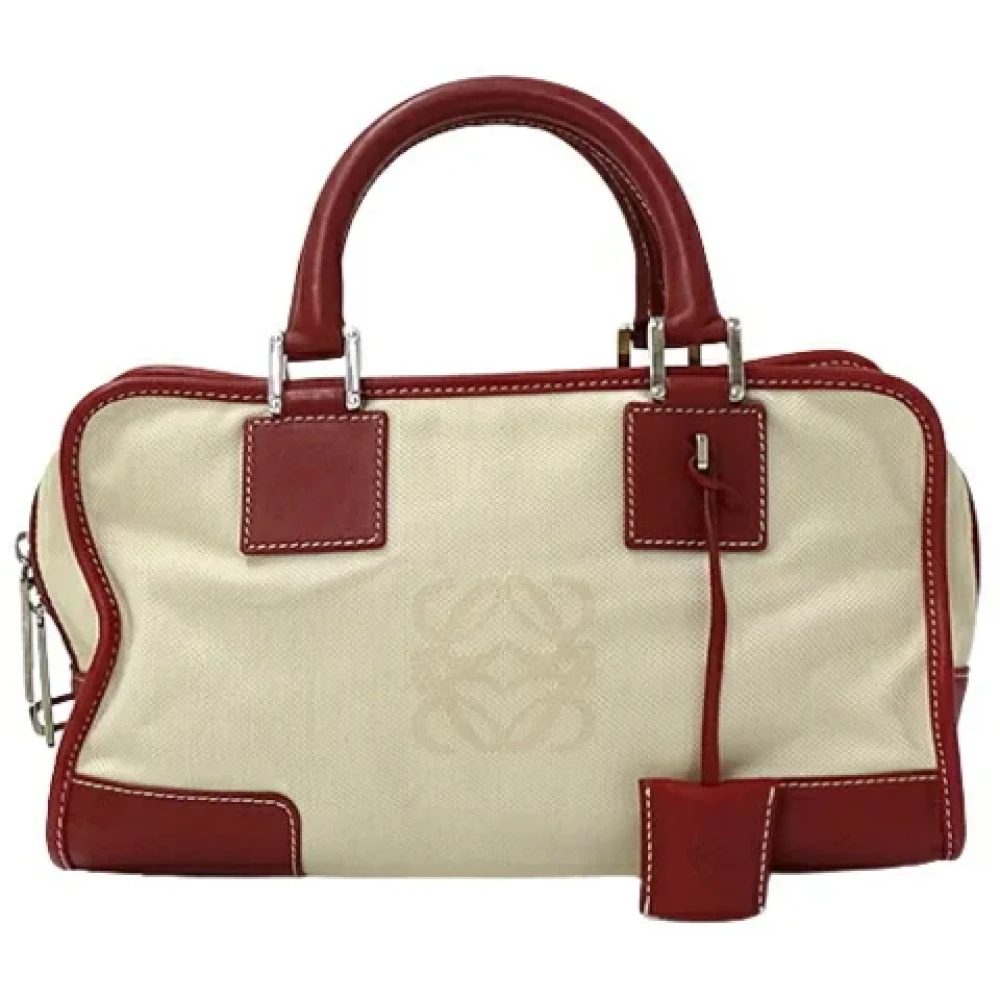 Loewe Pre-owned Canvas handbags Beige Dames