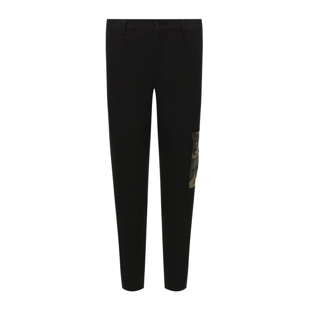 Dolce & Gabbana Herr Chino Byxor med Fickor Black, Herr