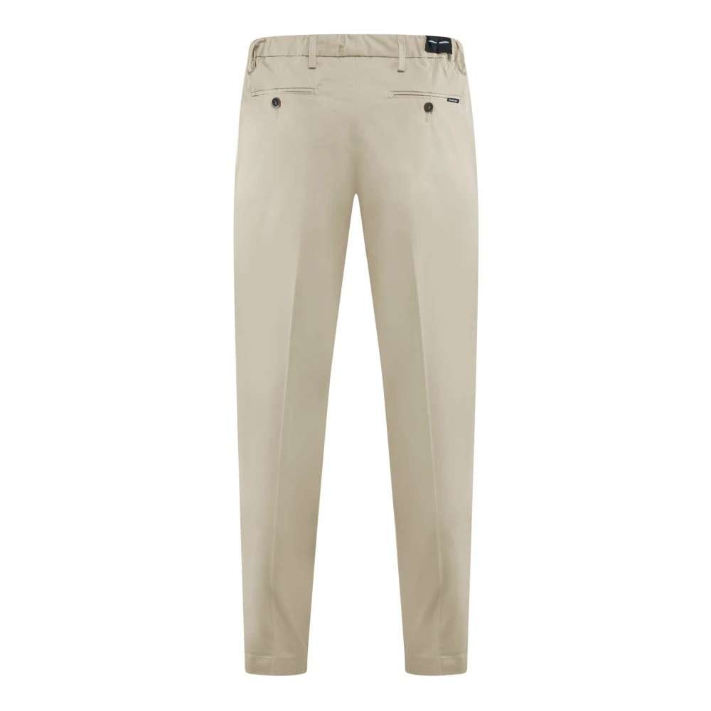 BomBoogie Geplooide broek in gabardine Beige Heren