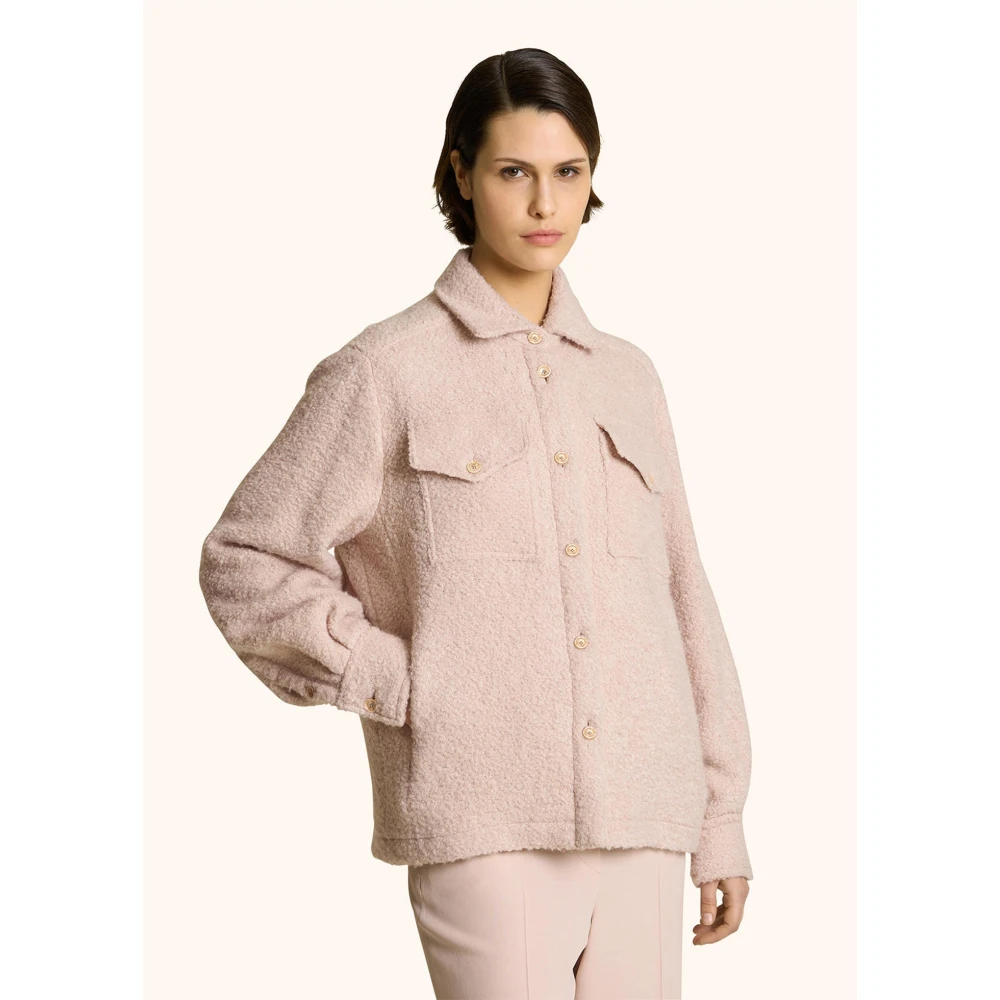 Kiton Kasjmier Overshirt Pink Dames