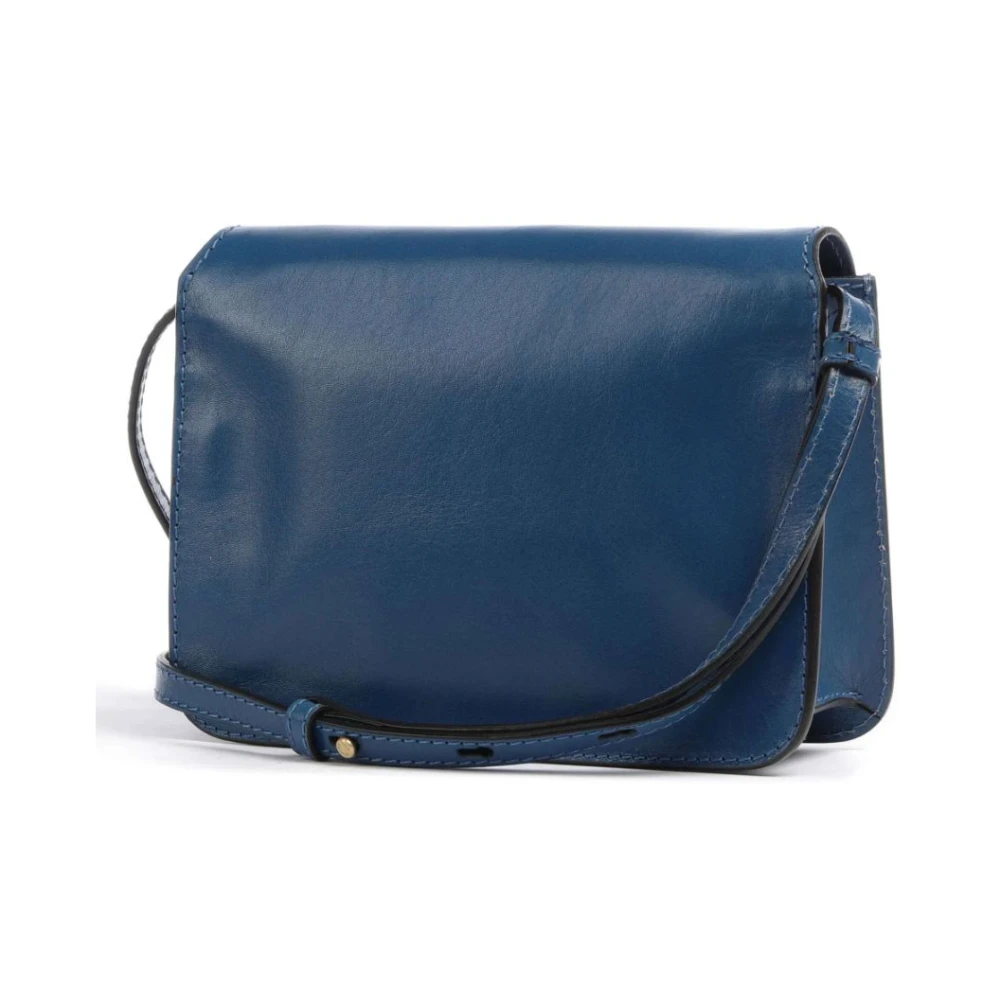 The Bridge Lucrezia Leren Tas Blue Dames