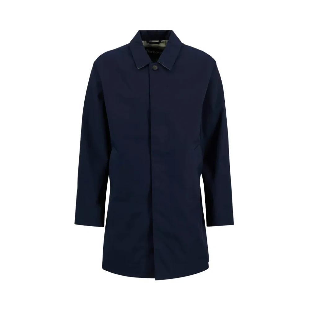 Barbour Men's Blue Rokig Jacket - Single-Breasted Coats - L - Coats