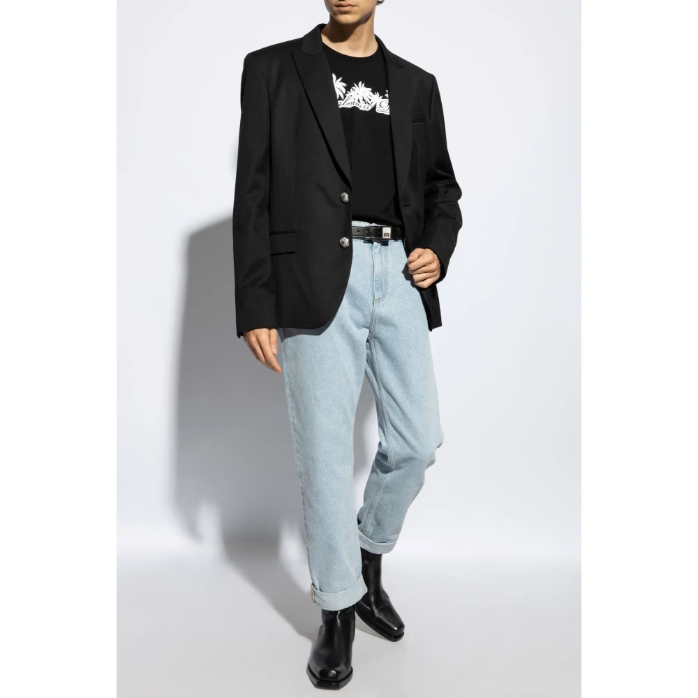 Balmain Wollen blazer Black Heren