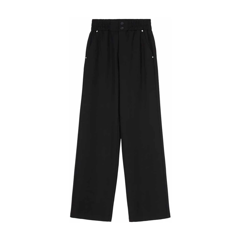 Pinko Zwarte broek met hoge taille Black Dames