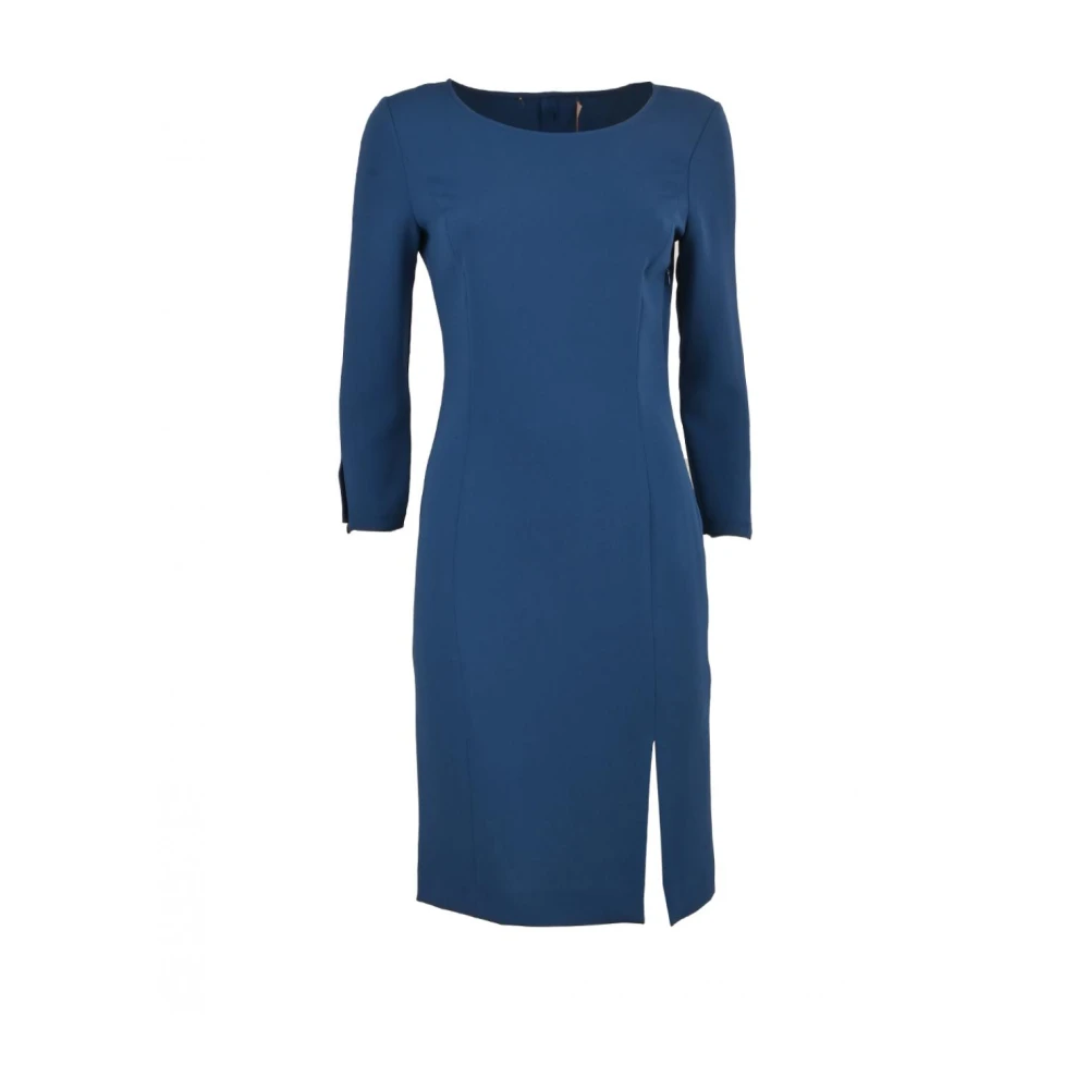 Pennyblack Korte Polyester Jurk met Split Blue Dames