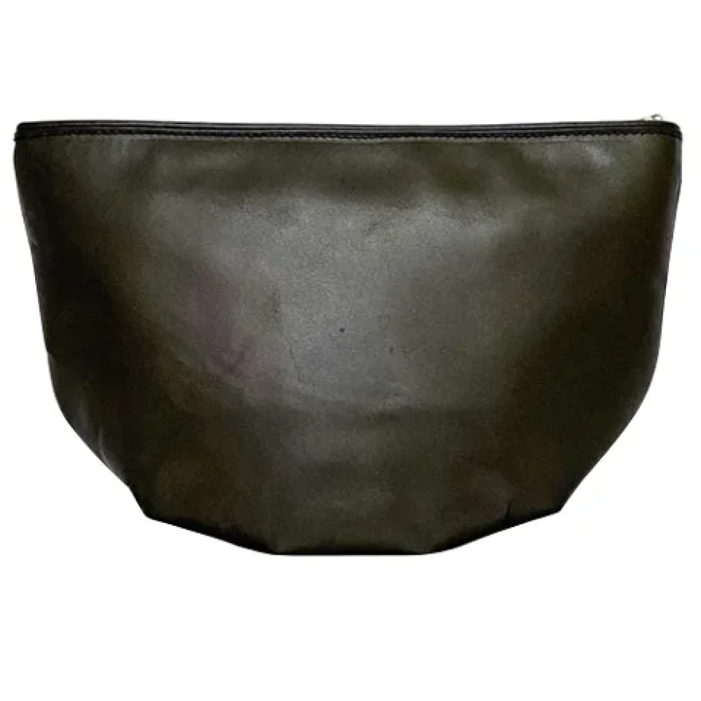 Loewe Pre-owned Leather clutches Gray Dames