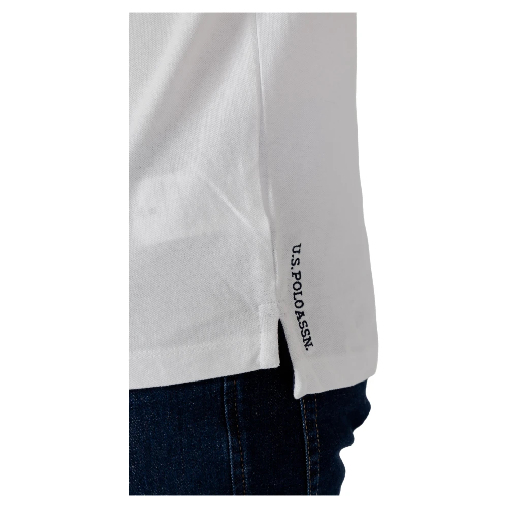 U.s. Polo Assn. Polo Shirt Korte Mouw Lente Zomer Collectie White Heren